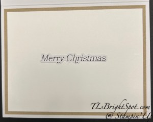 Stampin' Up! OCct PP Cozy C'mas, 3rd set small Merry C'mas