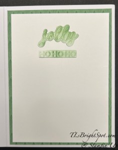 Stampin' Up! Oct PP Cozy C'mas card 2 inside