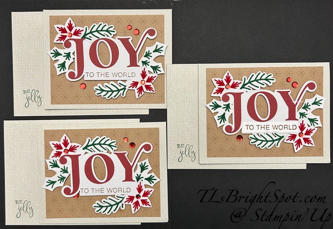 Stampin' Up! Oct PP Cozy C'mas third set of cards