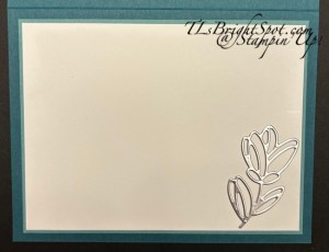 Stampin' Up! Swirled Designs inside card