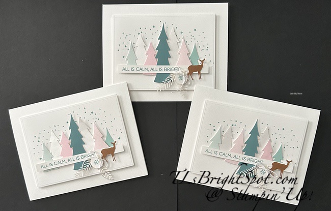 Stampin' Up! Calm & Bright Kit, card set 3