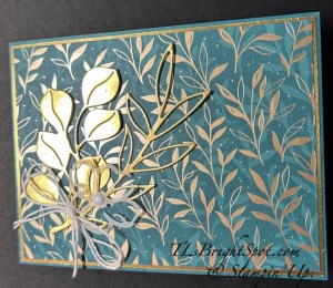 Stampin' Up! Regal Distressed Patterns SDSP w/ Pearls of Beauty bundle accordion fold