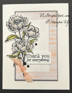 Stampin' Up! Gallery Blooms in Gray Granite card front