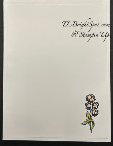 Stampin' Up! Gallery Blooms inside in pink