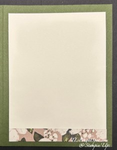 Stampin' Up! Brushed with Beauty card inside