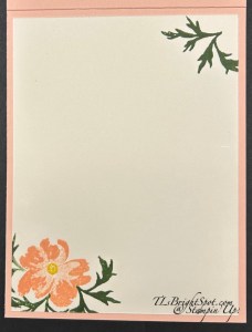 Stampin' Up! Petals of Beauty inside card 2