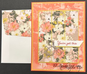 Stampin' Up! Brushed with Beaty w/ envelope, Calypso Coral