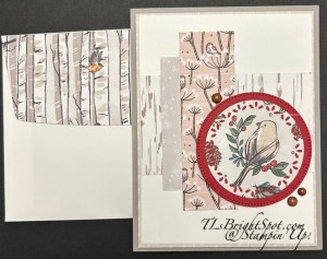 Stampin' Up! Nests of Winter DSP card & envelope