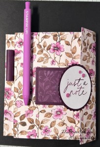 Stampin' Up! Floral Charm Notepad Holder w/ SU! pen