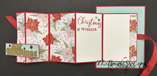 Stampin' Up! Traditions of C'mas Fun Fold open