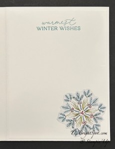 Stampin' Up! Delicate Pines inside of card