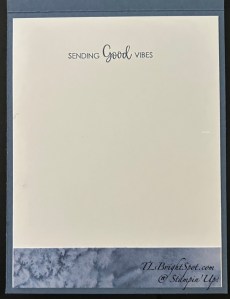 Stampin' Up! Triple Panel card in Misty Moonlight, inside