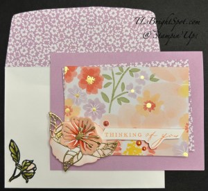 Stampin' Up! Simply Beautiful card & envelope