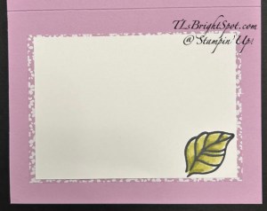 Stampin' Up! Simply Beautiful card inside