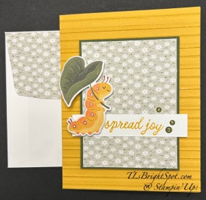Stampin' Up! Sweet Bugs Card & envelope back
