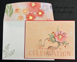 Stampin' Up! Lovely & Beautiful Suite card & envelope