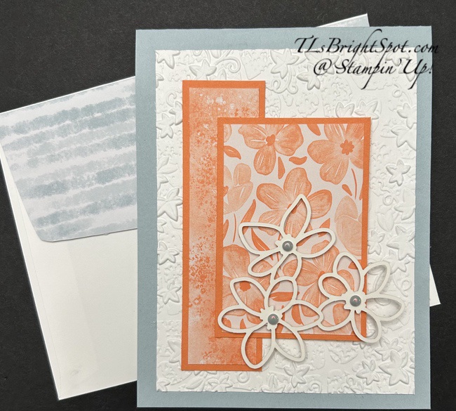Stampin' Up! Covered in Flowers Accents Card 2 & envelope