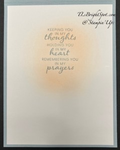 Stampin' Up! Prayers and Promises, card 2 inside
