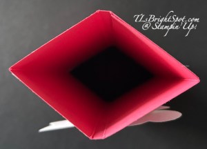 Stampin' Up! Diamond Fun Fold from the top