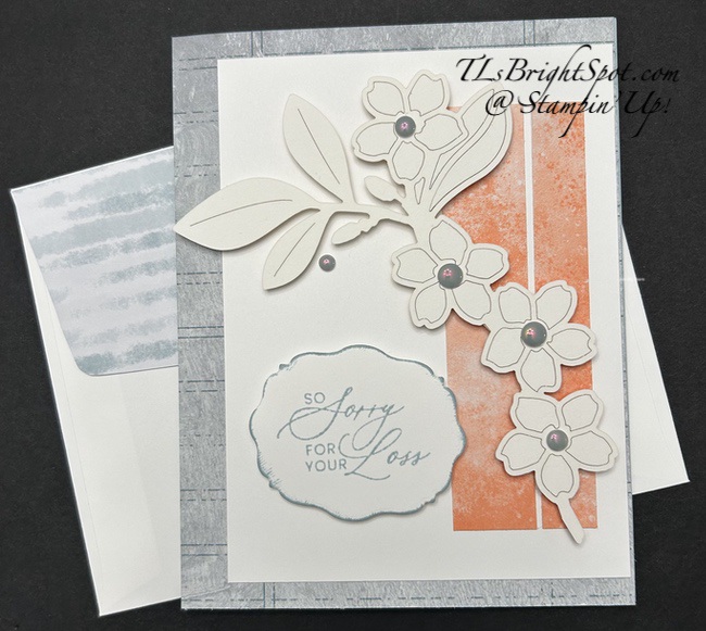 Stampin' Up! Covered in Flower Accents Card 3 & envelope