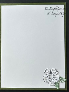 Stampin' Up! Fragrant Layers b'day card inside