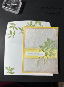 Stampin' Up! Paradise Garden card & envelope