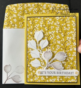 Stampin' Up! Pop-Up Book Fun Fold card 1 & envelope.