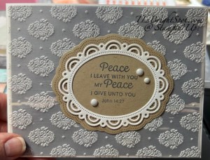 Stampin' Up! Pop Up Slider Fun Fold w/ Scalloped Wishes, card front