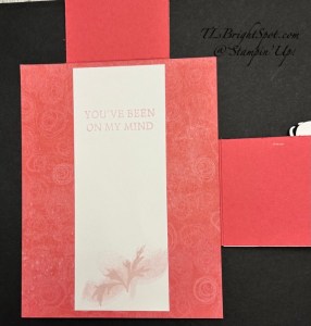 Stampin' Up! Petals of Beauty fun fold, inside card