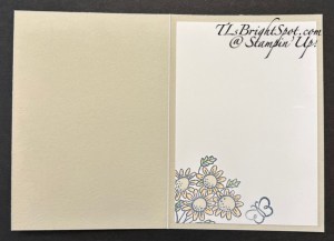 Stampin' Up! Pop-Up Petals pocket card inside