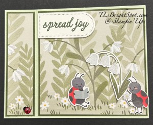 Stampin' Up! Book fold w/ Sweet Bugs, card front