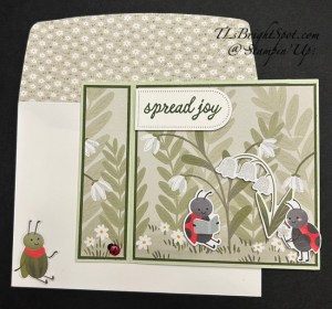 Stampin' Up! Book fold w/ Sweet bugs, card & envelope