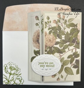 Stampin' Up! Beautiful Gallery off-set gatefold card & envelope 1