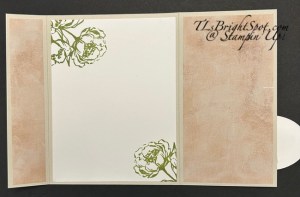 Stampin' Up! Beautiful Gallery off-set gatefold, inside card 1