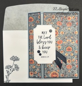 Stampin' Up! Beautiful gallery off-set gatefold card & envelope 3