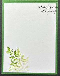 Stampin' Up! Nature's Symphony card inside
