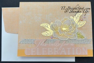 Stampin' Up! Beautifully Celebrated card & envelope