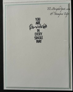 Stampin' Up! Mixed Florals card inside