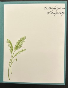Stampin' Up! Pop-Up Cross card inside