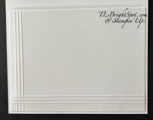 Stampin' Up! Lazy Daisy card inside