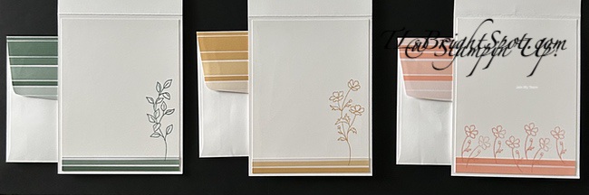 Stampin' Up! '26-'28 In Color Painted Patterns inside cards 1-3