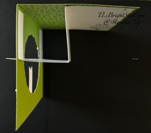 Stampin' Up! Lily of the Valley fun fold inside