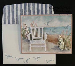 Stampin' Up! Relaxing Waterside card & envelope