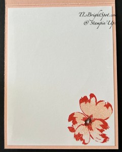 Stampin' Up! Petals of Beauty card inside