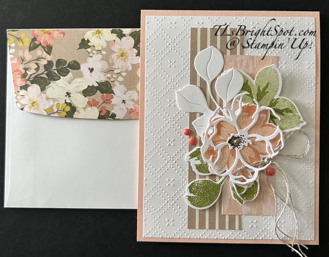 Stampin' Up! Petals of Beauty card & envelope