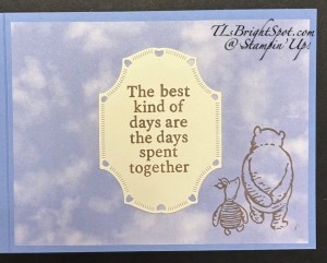 Stampin' Up! Silly Old Bear card inside