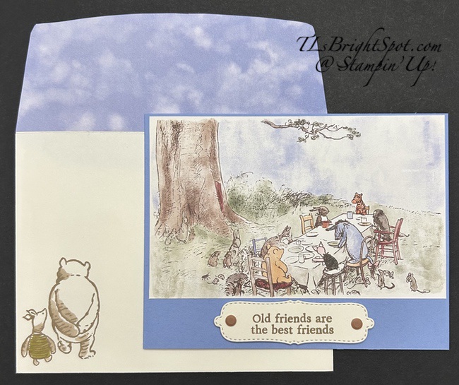 Stampin' Up! Silly Old Bear card & envelope