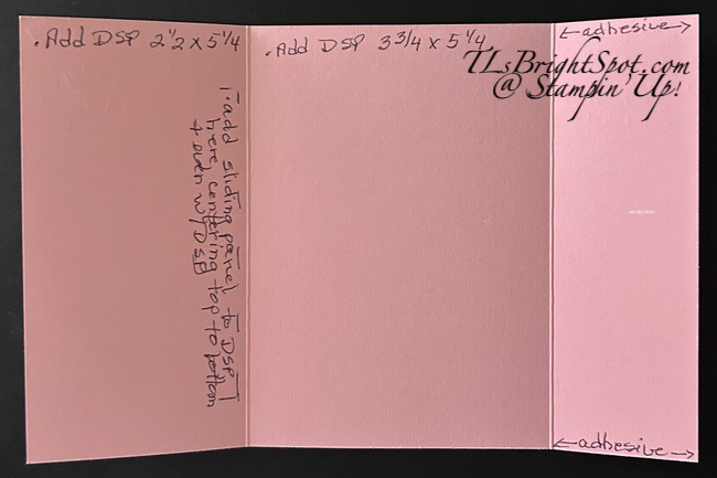 Stampin' Up! Slider card template