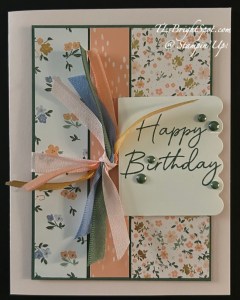 Stampin' Up! Bloom Boutique Varied Papers Birthday card front