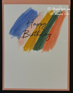 Stampin' Up! Scalloped Blooms hugs card inside